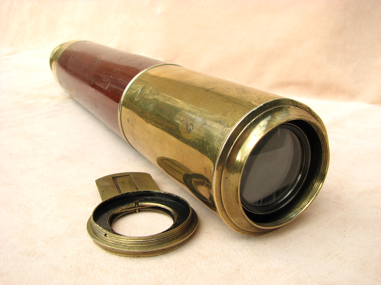 Early 19th century 2 draw Naval telescope signed P & P Gally, London